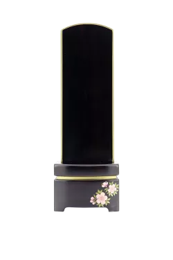小雪 ひな桜 黒檀（お位牌Maker）